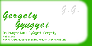 gergely gyugyei business card